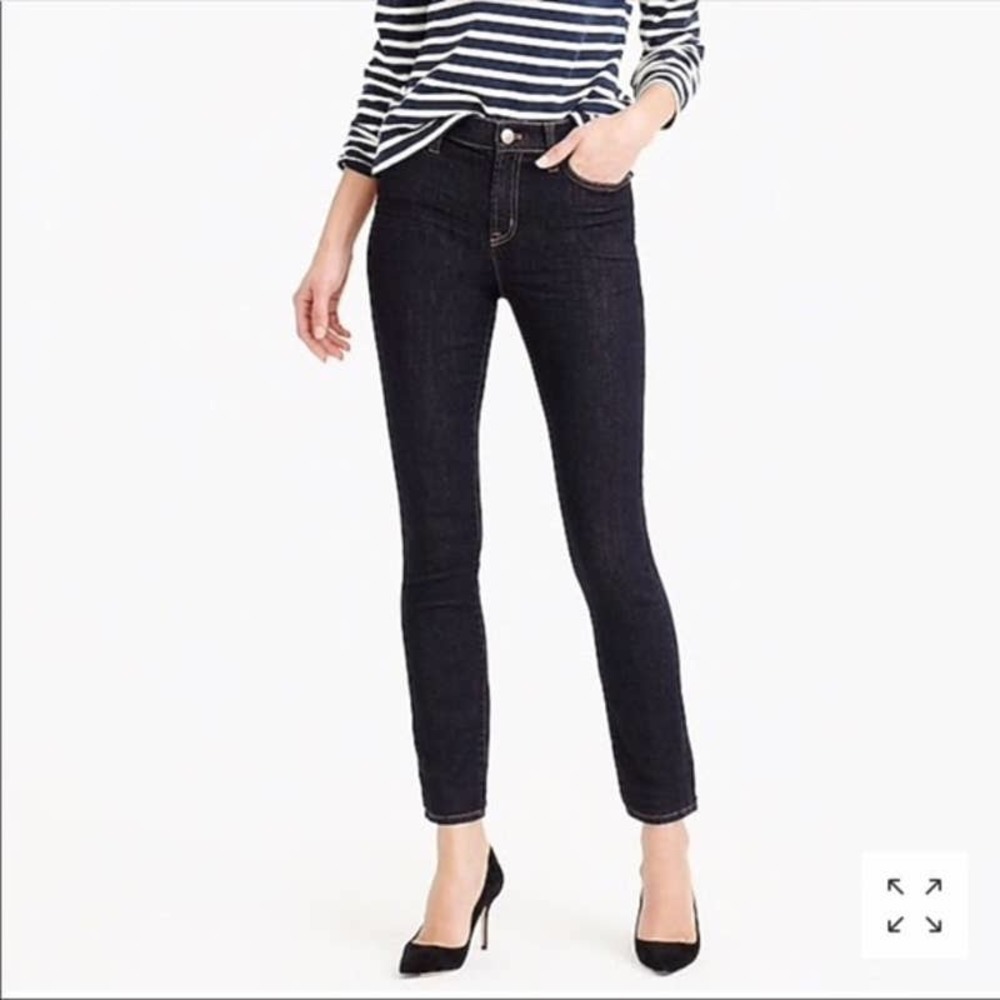 J. Crew Lookout High Rise Skinny Jeans Dark Wash Sz 26P